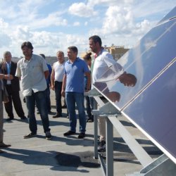 На крыше госуниверситета в Чебоксарах установлена солнечная электростанция